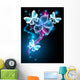 Butterflies and Stars Wall Decal