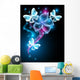 Butterflies and Stars Wall Decal