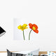 Yellow and Orange Poppy Wall Decal
