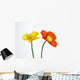 Yellow and Orange Poppy Wall Decal