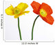 Yellow and Orange Poppy Wall Decal