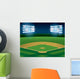 Baseball Softball Field Lit Wall Decal
