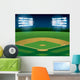Baseball Softball Field Lit Wall Decal