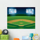 Baseball Softball Field Lit Wall Decal
