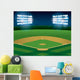 Baseball Softball Field Lit Wall Decal