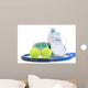 Tennis Shoes Balls Racket Wall Decal