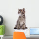 Striped Lovely Small Kitten Wall Decal