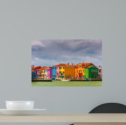 Colorful Houses Burano Venice Wall Decal