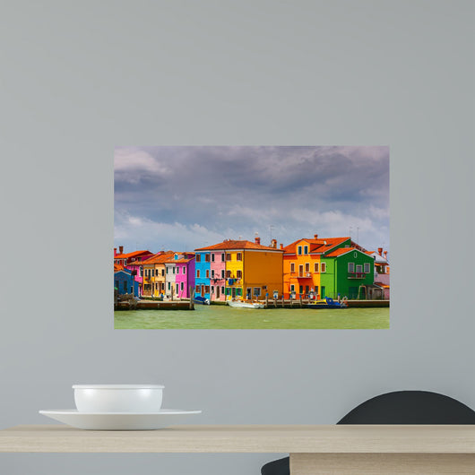 Colorful Houses Burano Venice Wall Decal