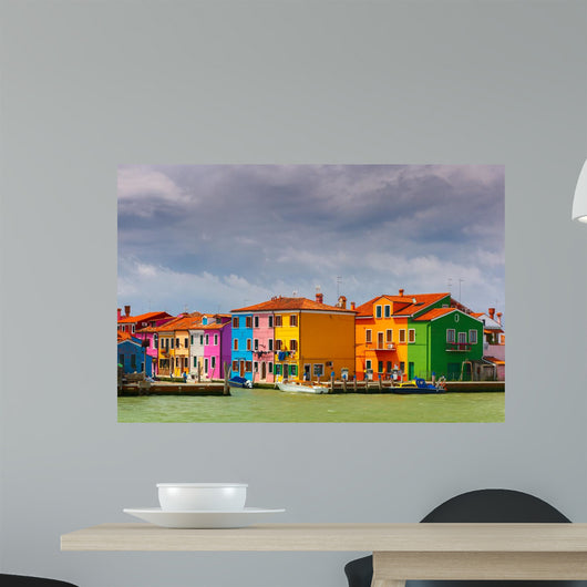 Colorful Houses Burano Venice Wall Decal