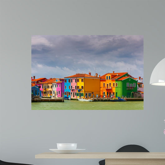 Colorful Houses Burano Venice Wall Decal