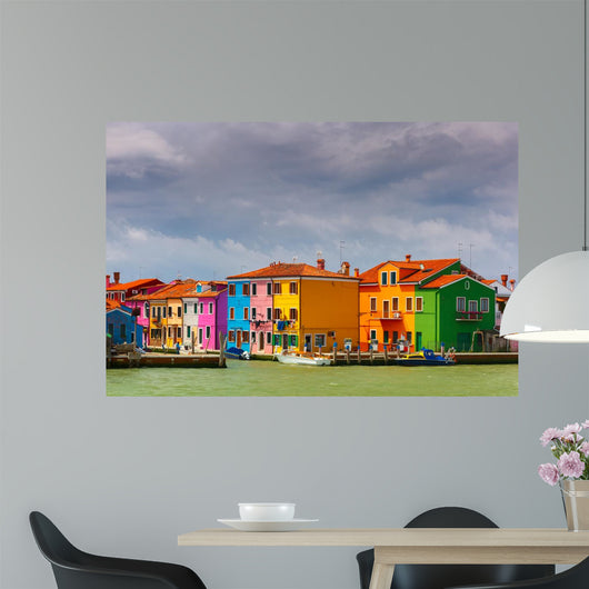 Colorful Houses Burano Venice Wall Decal