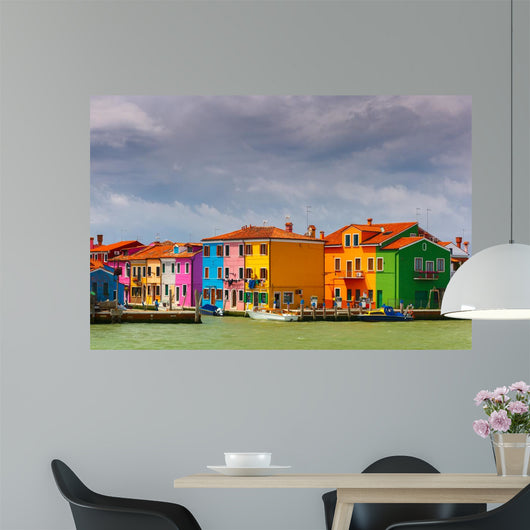 Colorful Houses Burano Venice Wall Decal