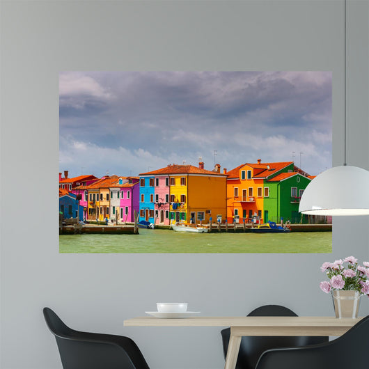 Colorful Houses Burano Venice Wall Decal