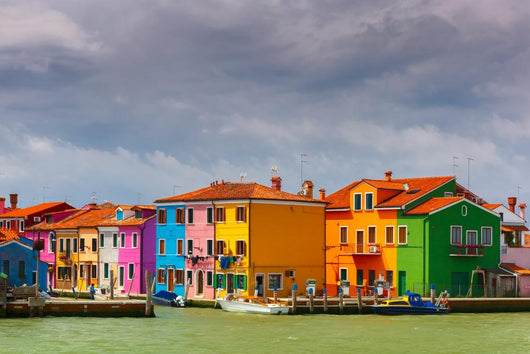 Colorful Houses Burano Venice Wall Decal