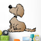 Cute Cartoon Dog Sitting Wall Decal