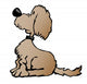 Cute Cartoon Dog Sitting Wall Decal