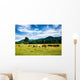 Herd Horses Graze before Wall Decal