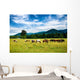 Herd Horses Graze before Wall Decal