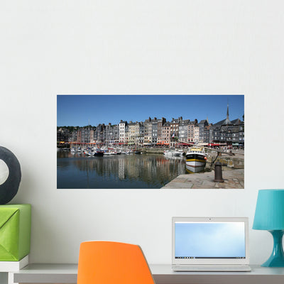 Honfleur France Wall Decal shown on a wall