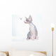 Funny Sphinx Cat with Wall Decal