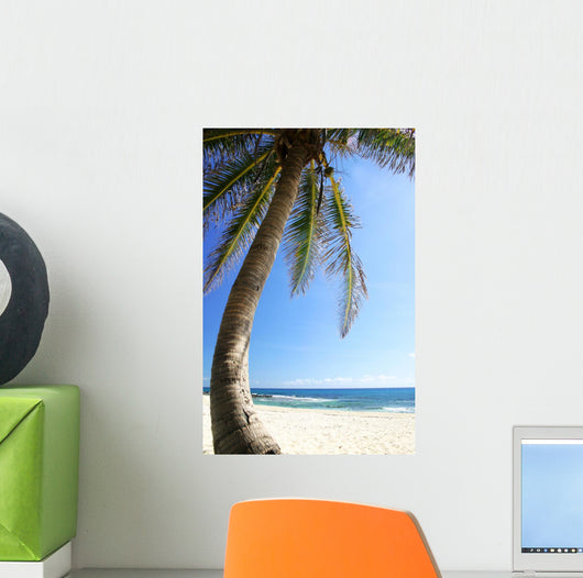 Palm Tree and Beach Wall Decal
