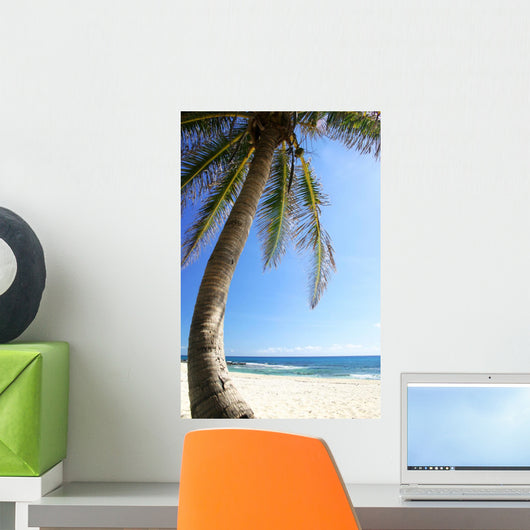 Palm Tree and Beach Wall Decal