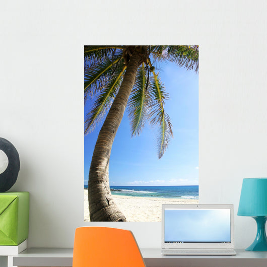 Palm Tree and Beach Wall Decal