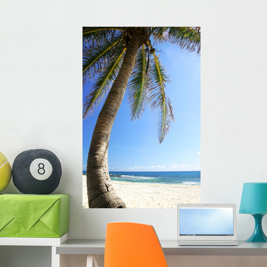 Palm Tree and Beach Wall Decal