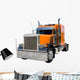 Orange Semi Truck Wall Decal