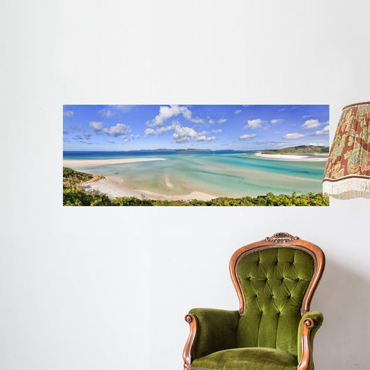 Qe Whitsundays Beach Panorama Wall Decal