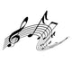Musical Notes Wall Decal