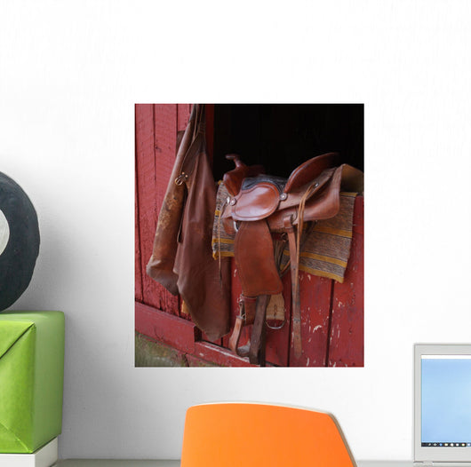 Saddle and Chaps Barn Wall Decal