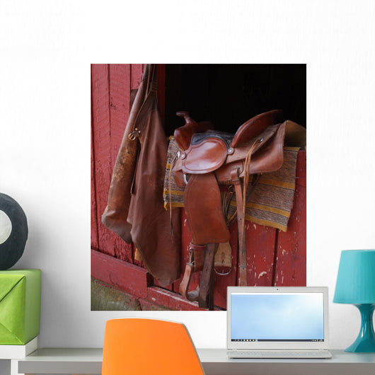 Saddle and Chaps Barn Wall Decal