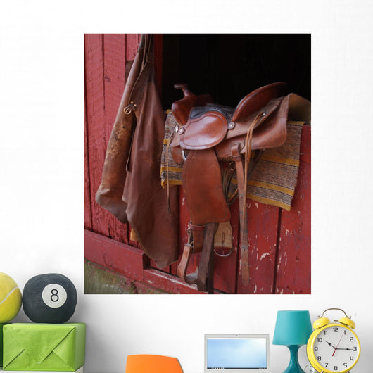 Saddle and Chaps Barn Wall Decal
