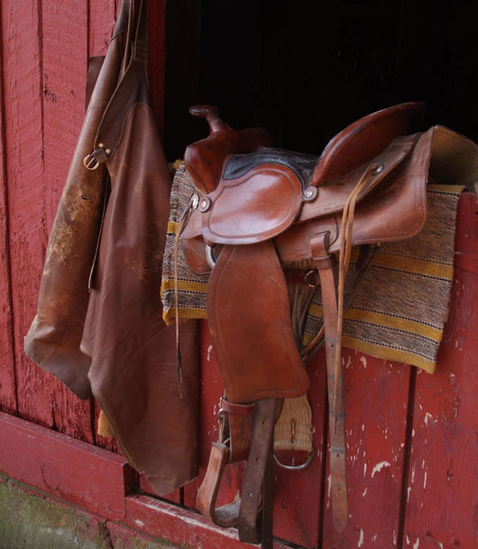 Saddle and Chaps Barn Wall Decal