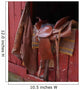 Saddle and Chaps Barn Wall Decal