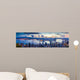 City and Harbor Dawn Wall Decal