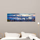 City and Harbor Dawn Wall Decal