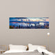 City and Harbor Dawn Wall Decal