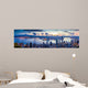 City and Harbor Dawn Wall Decal