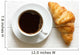 Croissant and Coffee Rustic Wall Decal