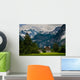 House to Steep Rocky Wall Decal