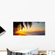 Art Beautiful sunrise over the tropical beach Wall Mural