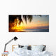 Art Beautiful sunrise over the tropical beach Wall Mural