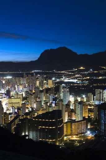 Benidorm Blue Hour Wall Decal