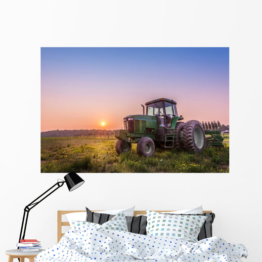 Tractor Field Maryland Farm Wall Decal