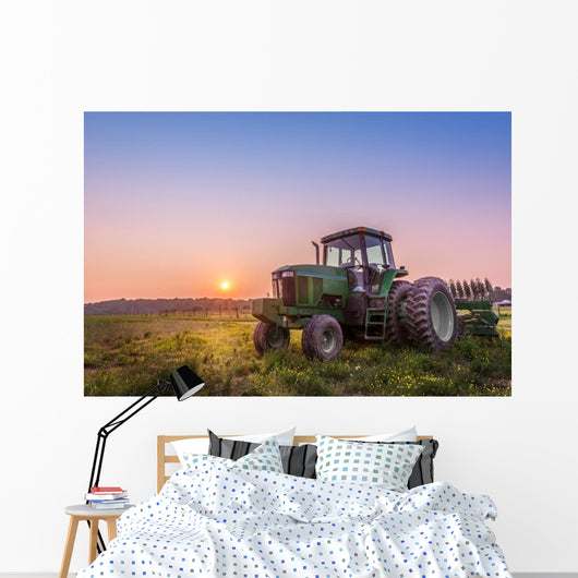 Tractor Field Maryland Farm Wall Decal