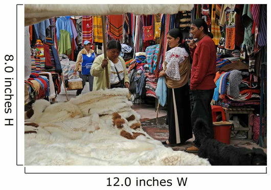 Indian Market Otovalo Ecuador Wall Decal