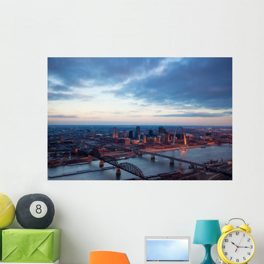 St Louis Missouri Aerial Wall Decal